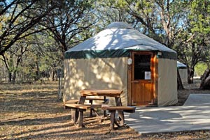 Abilene State Park Yurt